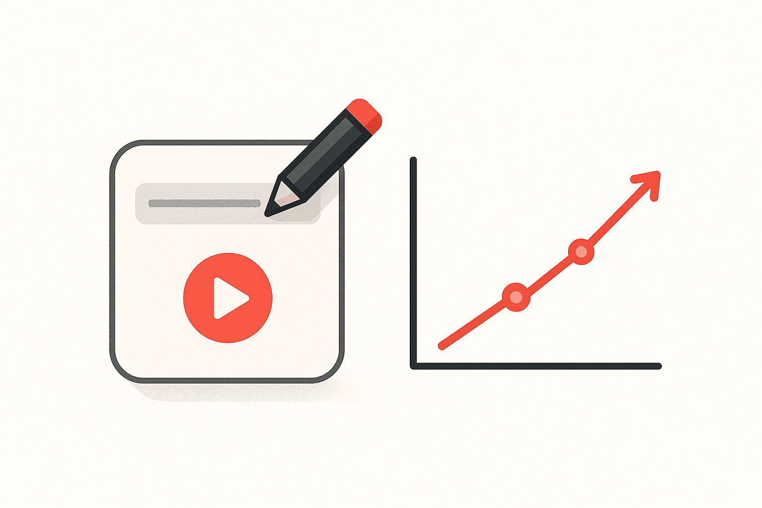 A YouTube video title being edited with a red arrow showing views unaffected